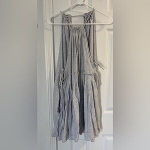 Gray  blue free people mini dress